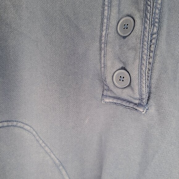 Aerie Blue Grunge Pullover Sweater with Buttons Size XS - Picture 8 of 8